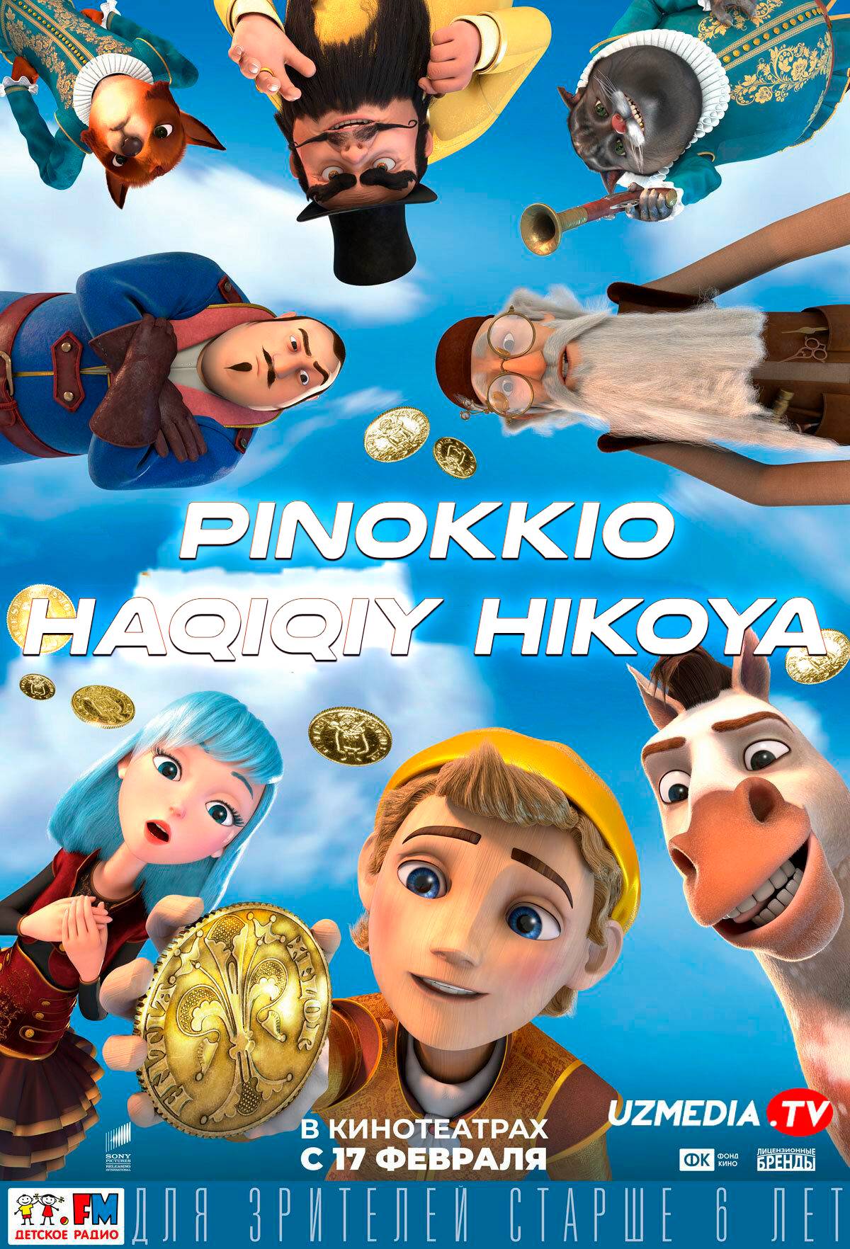 Pinokkio: Haqiqiy tarix Rossiya Multfilmi Uzbek tilida 2022 tarjima HD O'zbek tilida skachat