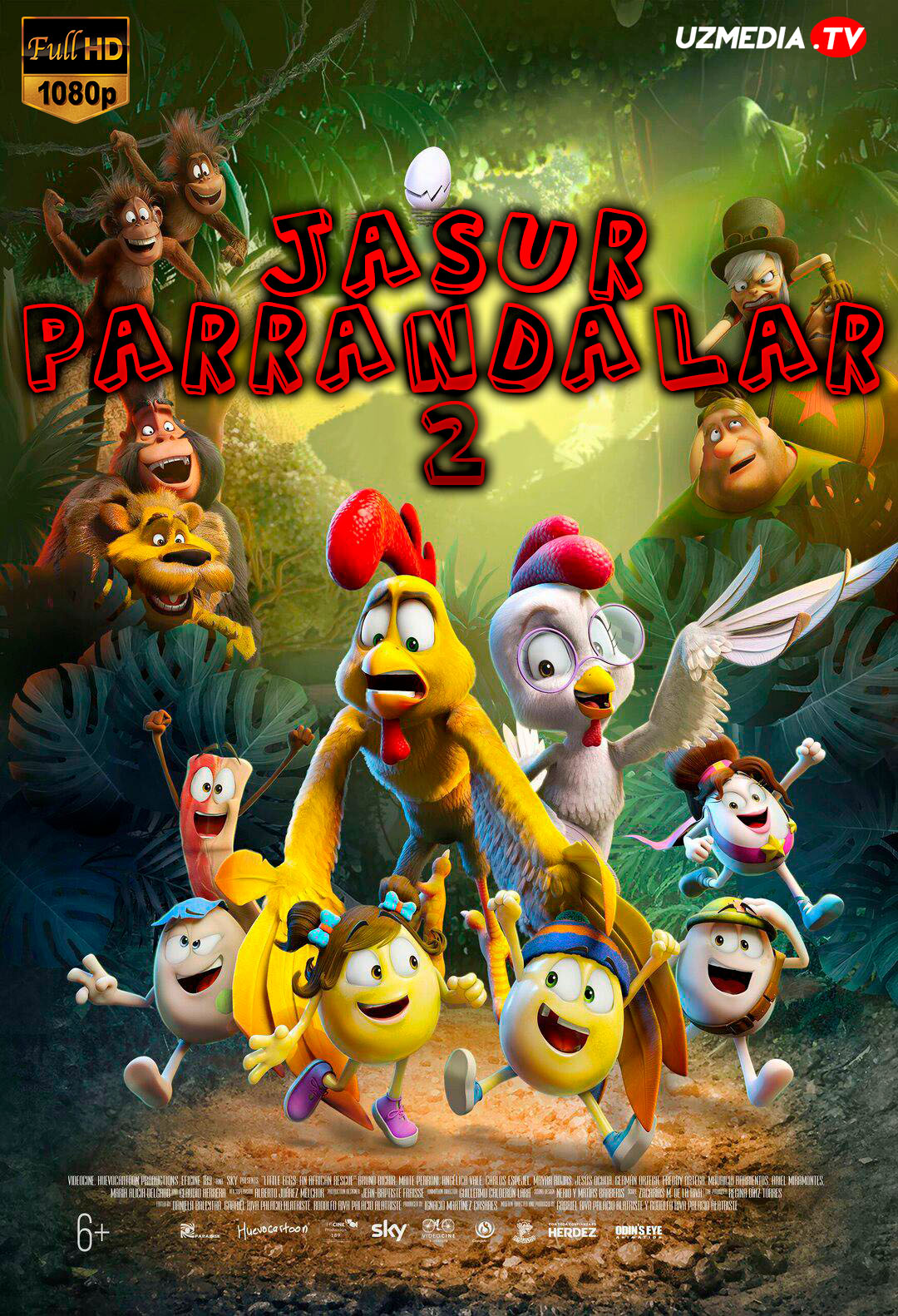 Jasur parrandalar 2 / Jasur jo'jalar 2 / Jasur tovuqlar 2 Multfilm Uzbek tilida 2022 O'zbekcha tarjima HD