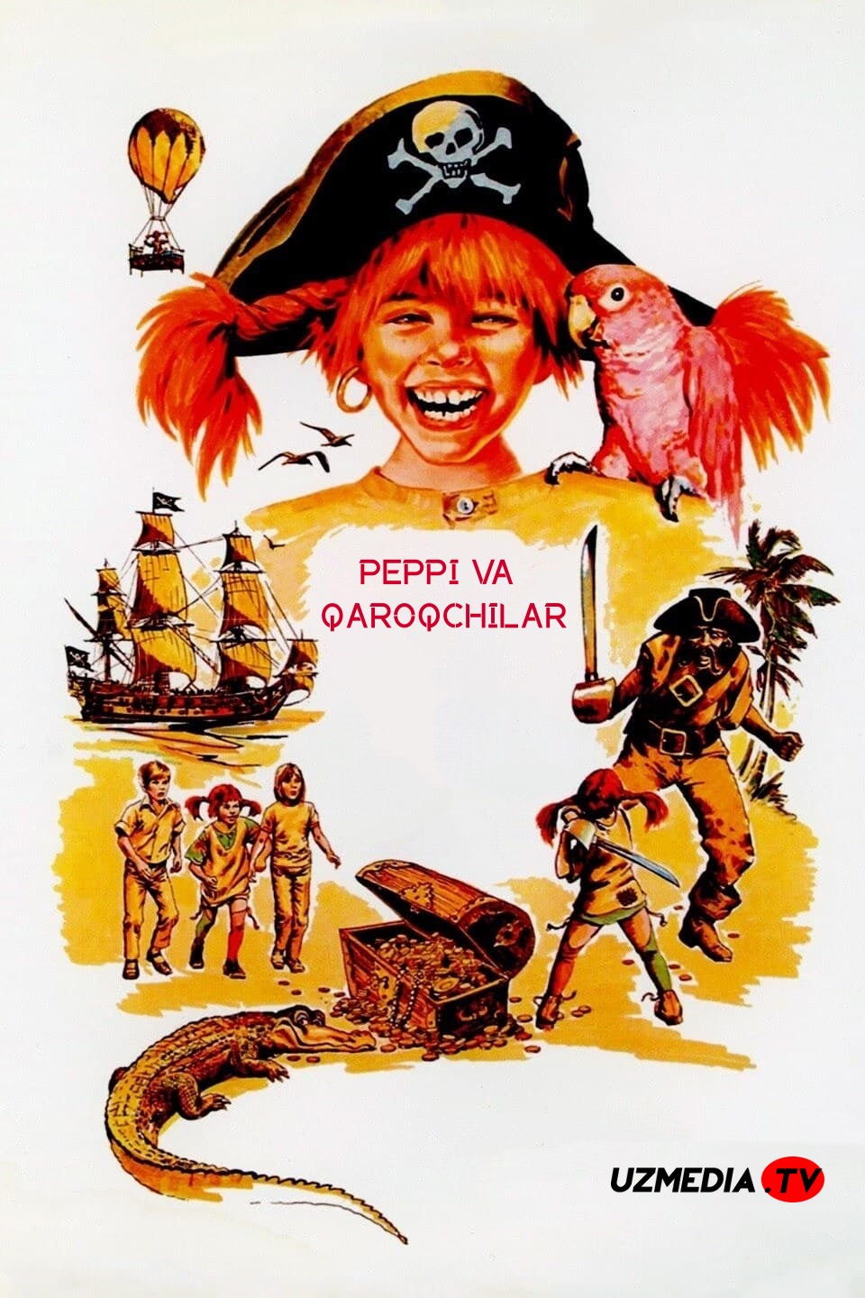 Peppi va qaroqchilar / Taka Tuka mamlakatidagi Pippi Uzbek tilida O'zbekcha tarjima kino 1970 HD skachat
