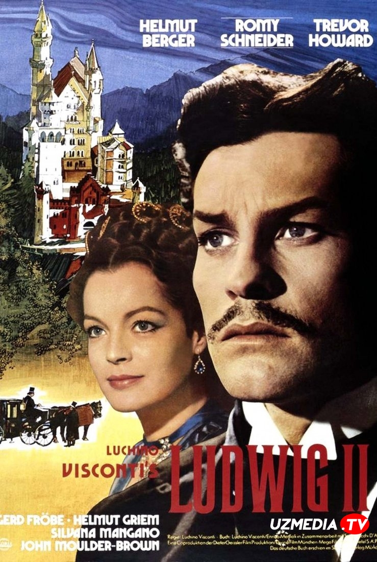 Lyudvig / Bavariya qiroli Ludwig II Biografik film Uzbek tilida O'zbekcha tarjima kino 1972 Full HD skachat